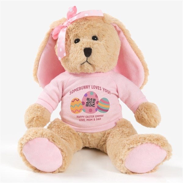 Personalized Bunny with Audio QR Code  - 57426