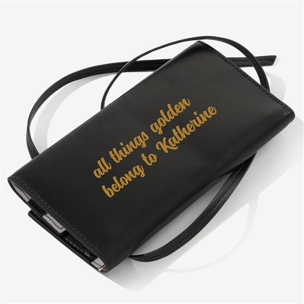 Write You Own Personalized Leatherette Jewelry Roll - 57464
