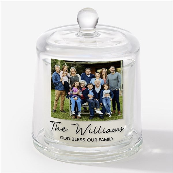 Photo Message Personalized Cloche Candle  - 57468