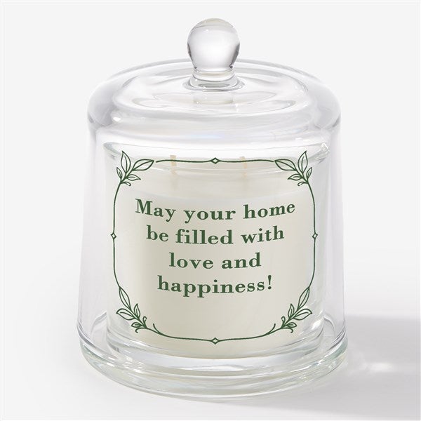 Write Your Own Personalized Cloche Candle  - 57475