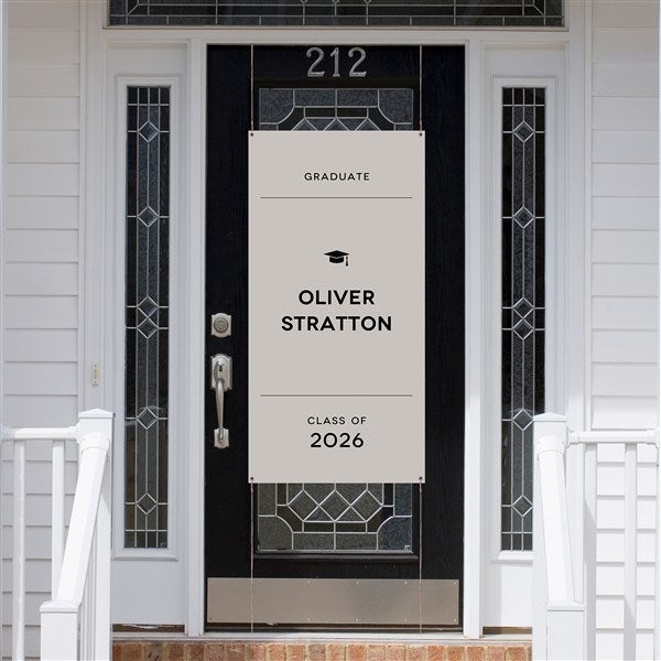 Modern Graduate Personalized Graduation Door Banner - 57508