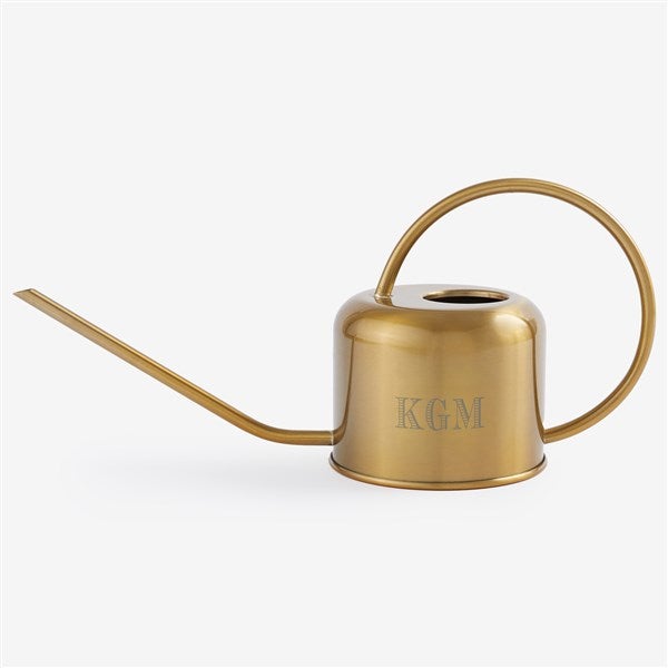 Personalized Gold Brushed Watering Can - Classic Celebrations - 57604