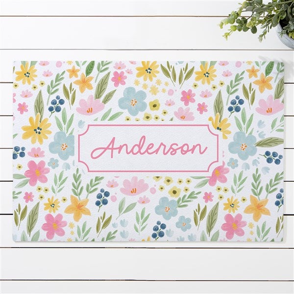 Spring Meadow Personalized Doormats - 57615