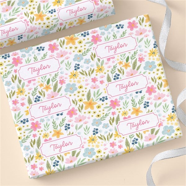 Spring Meadow Personalized Wrapping Paper - 57616