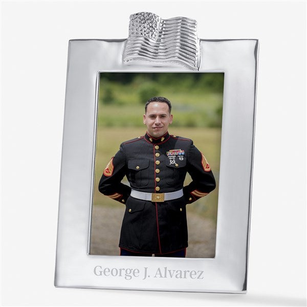 American Valor Engraved Mariposa 5x7 Flag Frame  - 57637