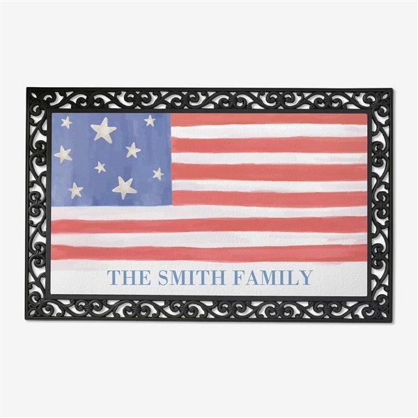 Watercolor Freedom Personalized Doormat - 57655
