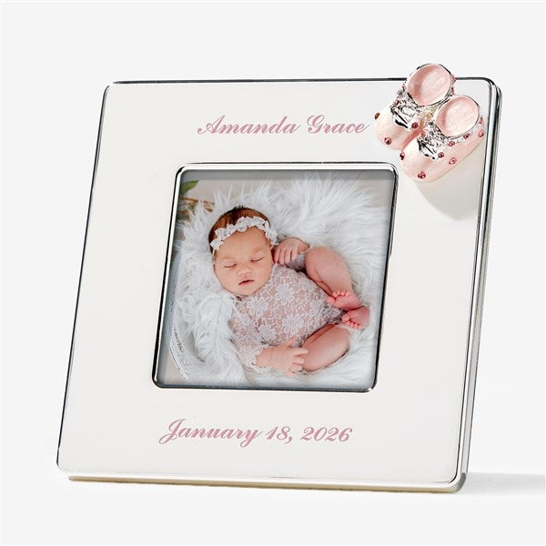 Baby Shoes Personalized 3x3 Picture Frame - 57692
