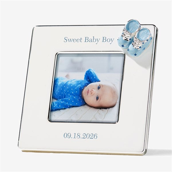 Baby Shoes Personalized 3x3 Picture Frame - 57692