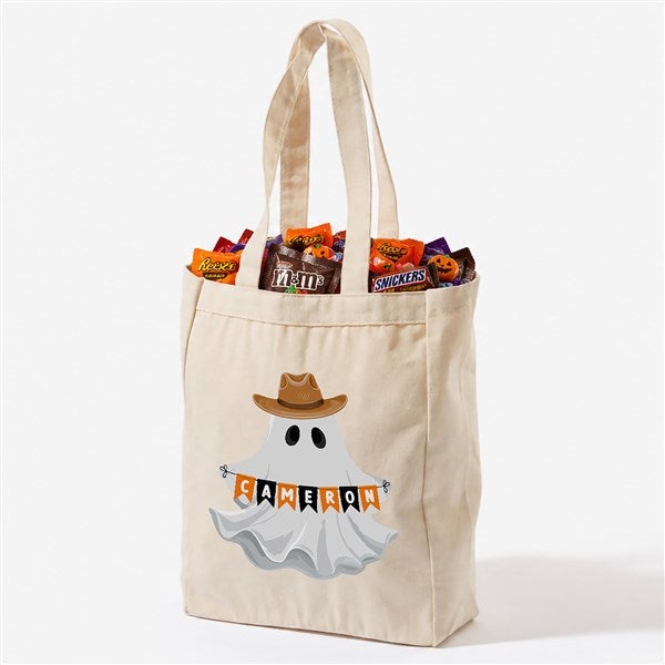 Ghost Town Cuties Personalized Halloween Canvas Tote Bags - 57726