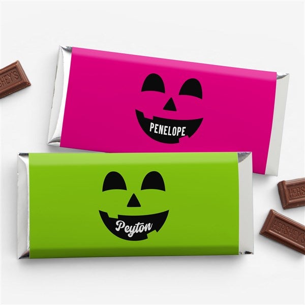 Pick a Face Pumpkin Personalized Candy Bar Wrapper - 57852
