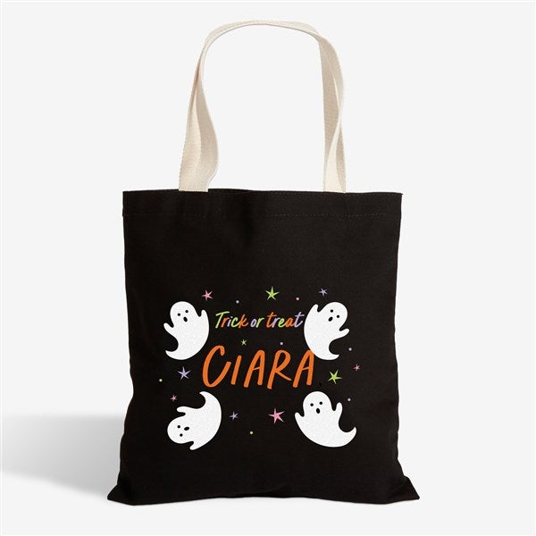 Bright Fright Ghosts Personalized Halloween Treat Bag - 57853