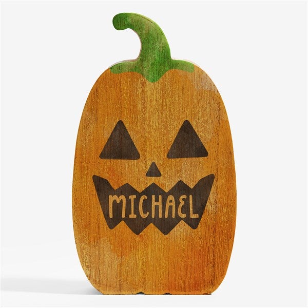 Build Your Own Jack-O-Lantern Personalized Wooden Pumpkin - 57870
