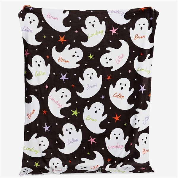 Bright Fright Ghosts Personalized Blanket - 57886