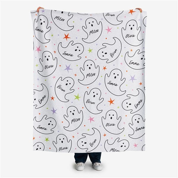 Bright Fright Ghosts Personalized Blanket - 57886