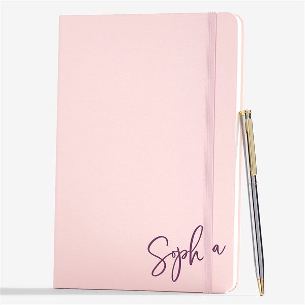 Trendy Script Personalized Pocket Journal  - 57911