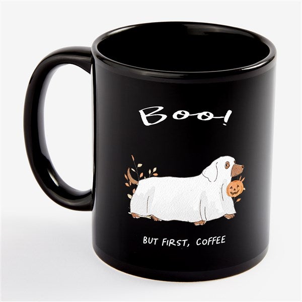 Halloween Paws Personalized Black Mugs  - 57931