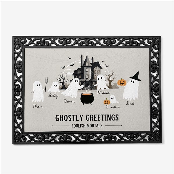 Ghostly Greetings Personalized Doormat - 57940