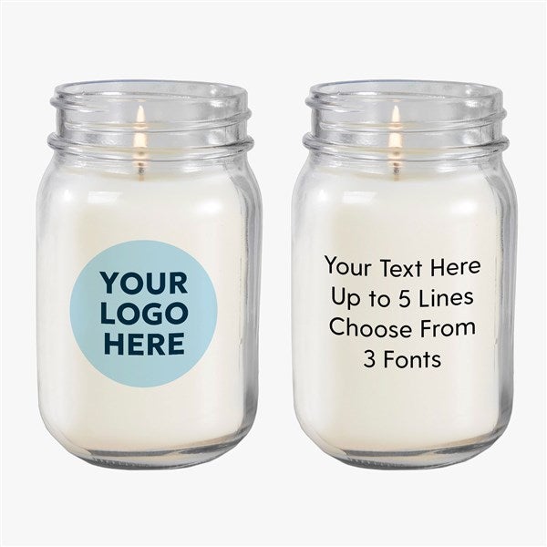 Personalized Logo Farmhouse Candle Jar - 57967