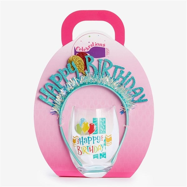 Lolita Happy Birthday Wine And Headband Set - 58110