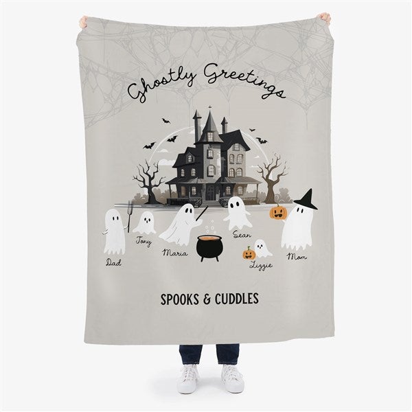 Ghostly Greetings Personalized Blanket - 58148