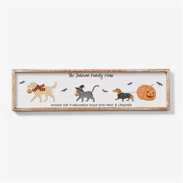 Halloween Paws Personalized Wall Art    - 58154