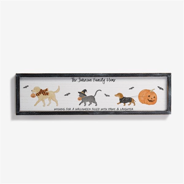 Halloween Paws Personalized Wall Art    - 58154