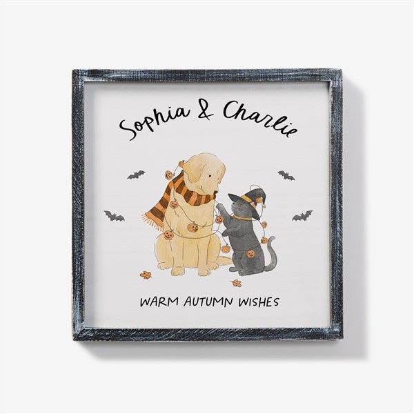 Halloween Paws Personalized Wall Art    - 58154