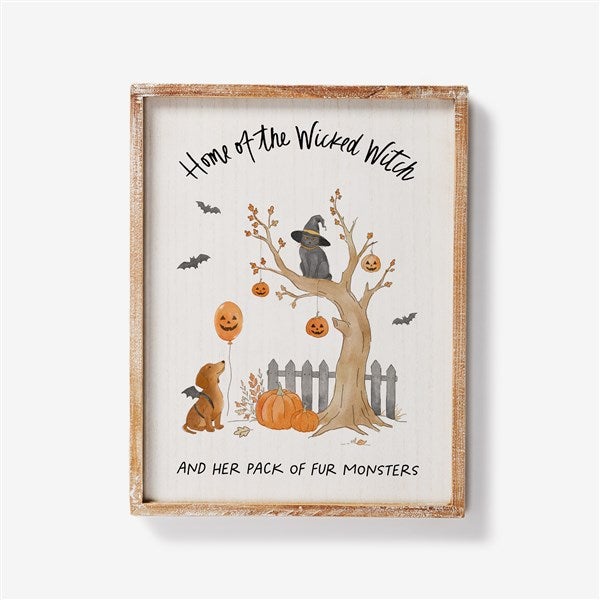 Halloween Paws Personalized Wall Art    - 58154
