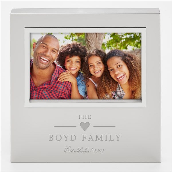Engraved Silver Uptown 4x6 Picture Frame by Nikki Boyd - 58208