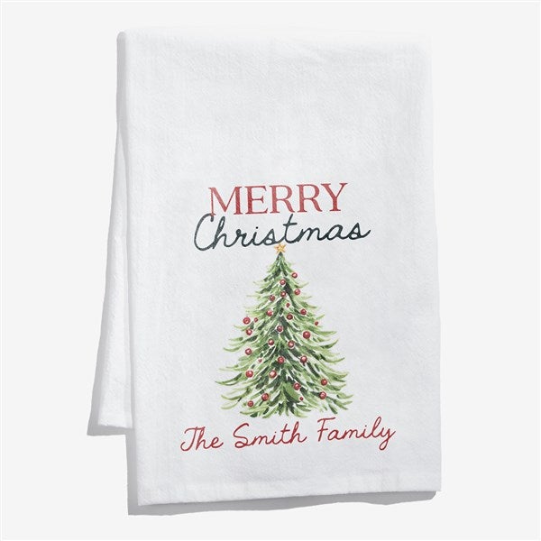 Heritage Christmas Personalized Tea Towel - 58230