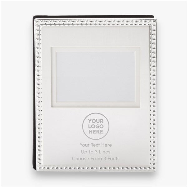 Engraved Logo Silver Beaded Mini Photo Album - 58347