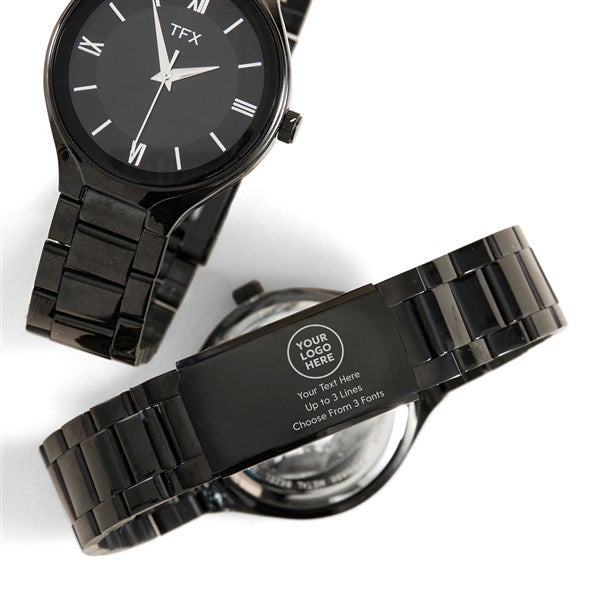 Personalized Logo Men's TFX By Bulova Engraved Black Watch - 58348