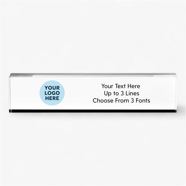 Personalized Logo Acrylic Name Plate  - 58353