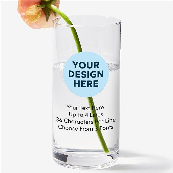 Personalized Logo 7.5" Cylinder Vase  - 58365