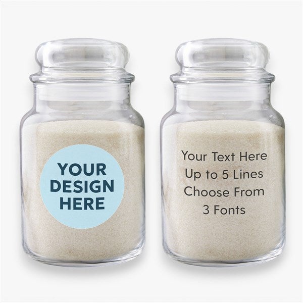 Personalized Logo Glass Jar  - 58371
