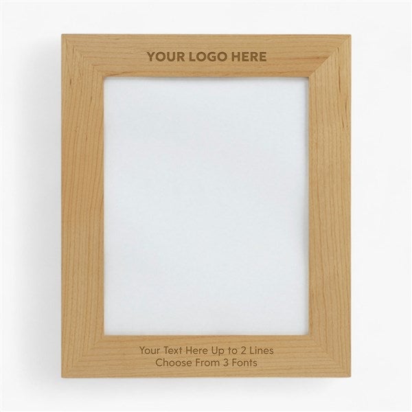 Personalized Logo Wood Frame- 8 x 10  - 58373