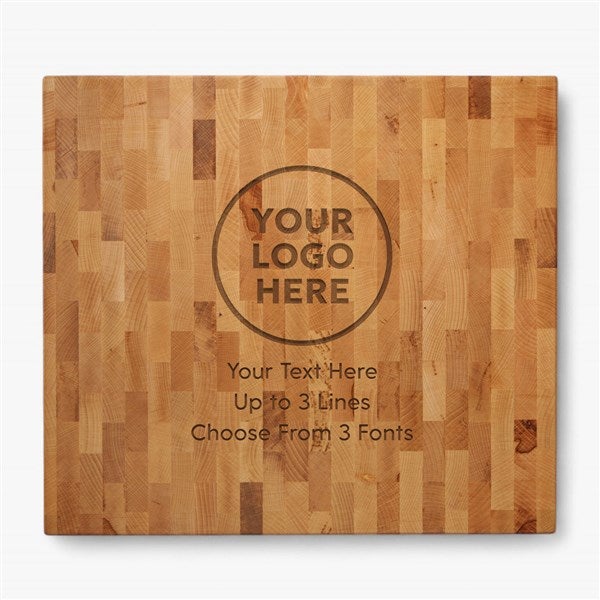 Personalized Business Logo Butcher Block Cutting Boards - 58393