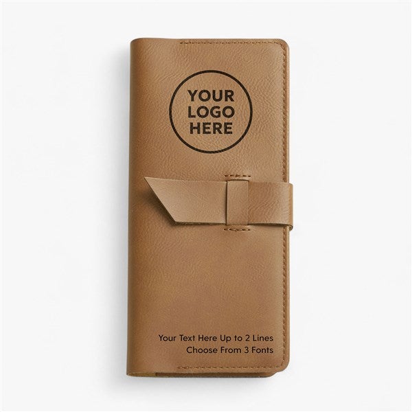 Personalized Logo Leatherette Pocket Journal - 58399