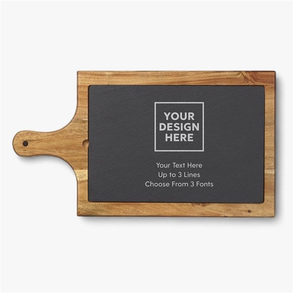 Engraved Logo Slate Cheese Board - 58411