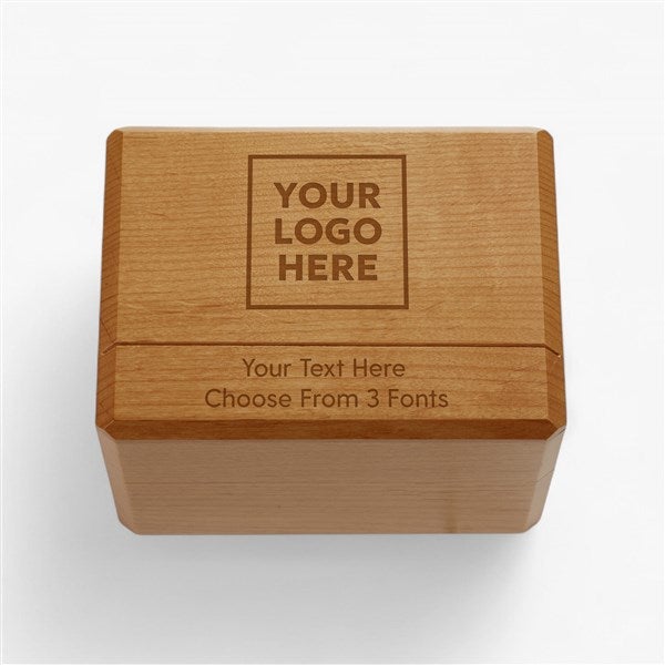 Personalized Logo Recipe Wood Box - 58413