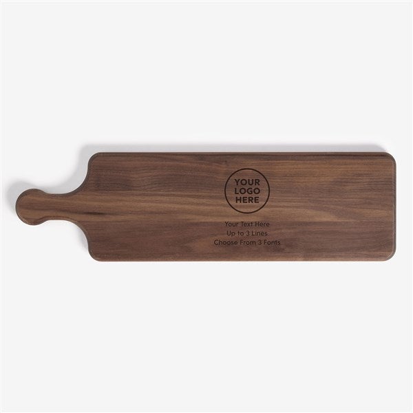 Corporate Engraved Walnut Paddle Serving Board - 58425