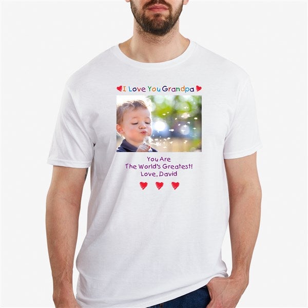 Loving Him Personalized Photo Apparel for Fathers & Grandfathers - 5844