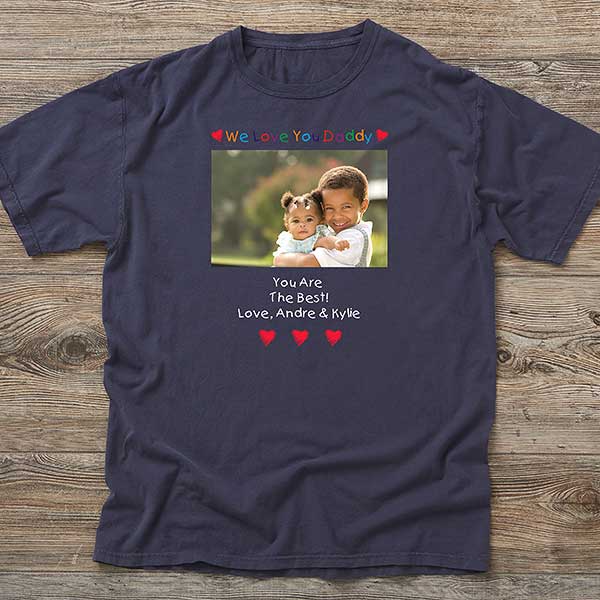 Loving Him Personalized Photo Apparel for Fathers & Grandfathers - 5844