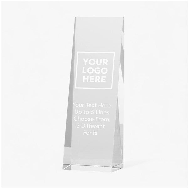 Engraved Logo Slanted Vertical Award  - 58456