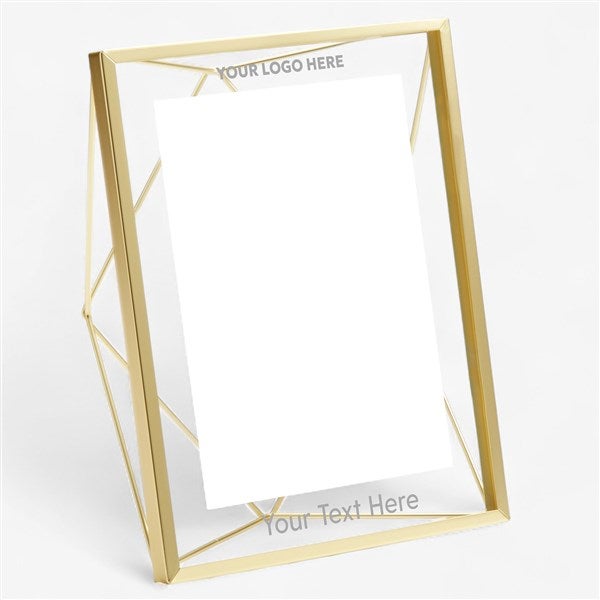 Personalized Logo Gold Prism Photo Frame - 58458