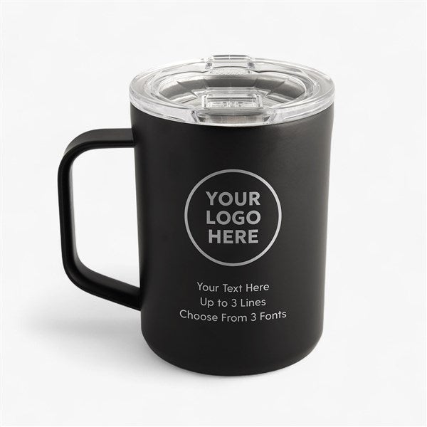 Personalized Logo Corkcicle 16oz Insulated Mug-Black  - 58467