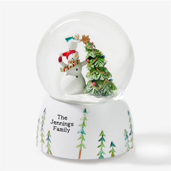 Personalized Musical Snowman Water Globe - 58470