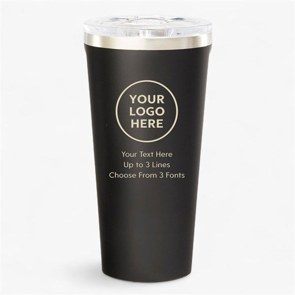 Personalized Logo Corkcicle 16oz Regular Tumbler- Black  - 58508