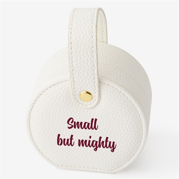 Write Your Own Personalized Leatherette Travel Jewelry Case w/ Strap - 58528