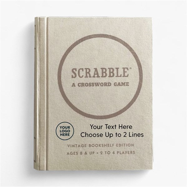 Scrabble® Personalized Logo Vintage Bookshelf Edition Board Game  - 58540